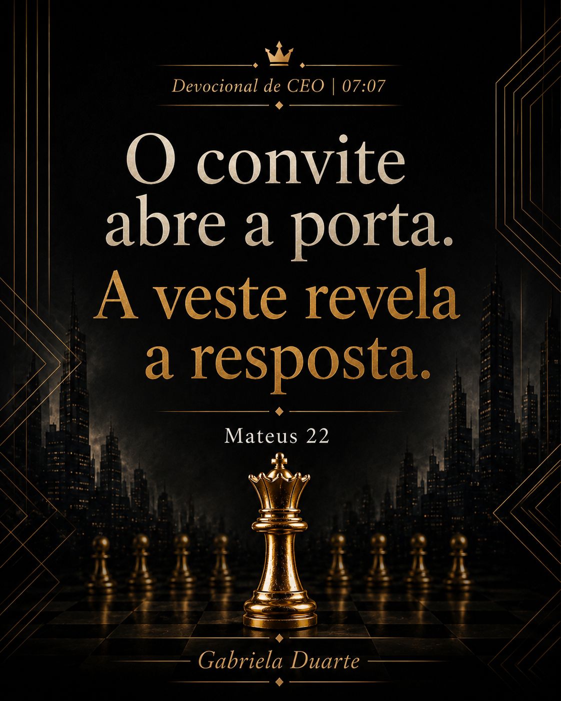 Devocional de CEO — O convite abre a porta